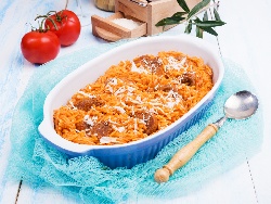 Критараки – паста Орзо (Арпа фиде) със зеленчуци и наденица на фурна - снимка на рецептата Критараки – паста Орзо (Арпа фиде) със зеленчуци и наденица на фурна - снимка на рецептата